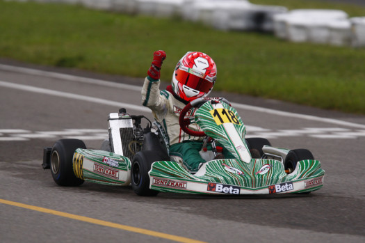 Antonio Serravalle would reign supreme on Saturday as he swept the Mini Max class for the day (Photo credit: Cody Schindel/CanadianKartingNews.com)