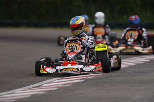 In Rotax DD2, Alessandro Bizzotto put PSL/CRG on the podium with his third place result  (Photo credit: Cody Schindel/CanadianKartingNews.com)