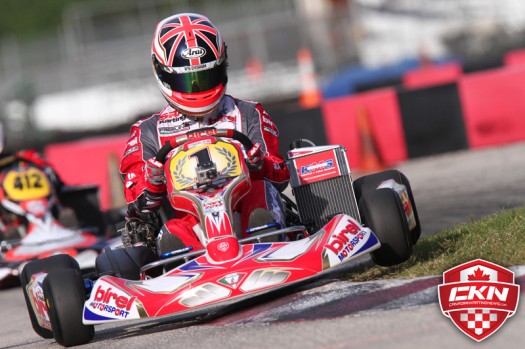 Ben Cooper, proudly wearing the #1 number plate at the Florida Winter Tour as defend Rotax DD2 Grand Finals Champion  (Photo by: Cody Schindel - INTL-KartingMedia.com)