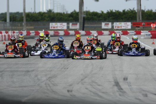 Team PSL Karting drivers were at the forefront of the Rotax DD2 Masters class, scoring two wins with Cristiano Morgado and two additional podiums with Scott Campbell and Rene Martinelli (Photo credit: Cody Schindel / INTL-KartingMedia.com)