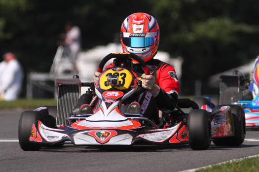 Chudleigh in ECKC karting action last season (Photo by: Cody Schindel / CKN)