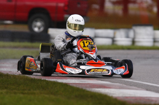 In Rotax Mini Max, Thierry Cote earned a third place podium finish in Sunday's final (Photo by: Cody Schindel/CanadianKartingNews.com)