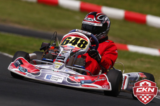 Austin Bisschop scored a Briggs Junior win in his first series' start. (Photo by: Cody Schindel/CKN)