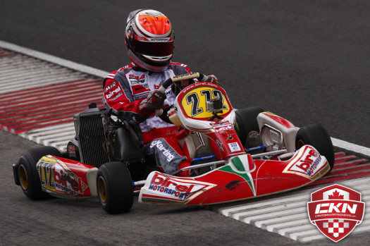 Consistency has Nicolas Dore on top in Rotax Max Junior.  (Photo by: Cody Schindel/CKN)