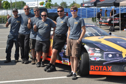 Bain and his Sportsman Quebec Series team at last year's GP3R. (Photo Courtesy: Bain Family)