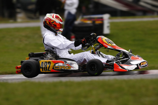 Gavin Reichelt scored a win and a second place podium result in Mont-Tremblant during his first weekend in the Rotax DD2 category (Photo credit: Cody Schindel/CanadianKartingNews.com)